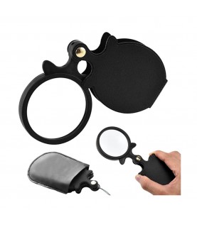 Folding magnifying glass pocket mini case for wall clocks, 3X Folding magnifying glass pocket mini case for wall clocks, 3X
