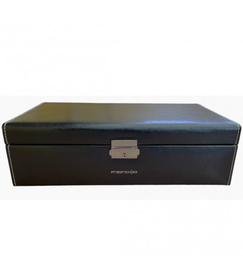 Friedrich 23 leather watch box black for 10 watches
