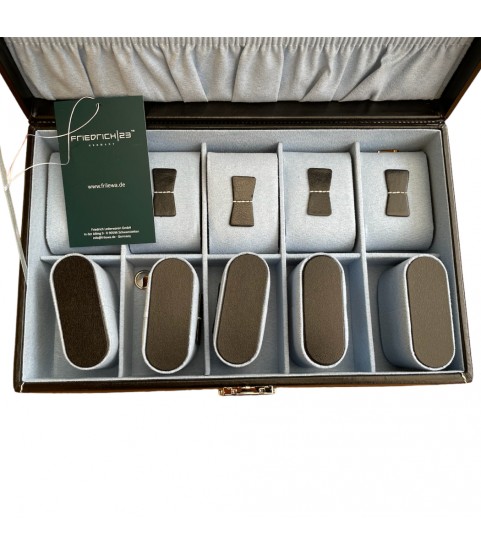 Friedrich 23 leather watch box black for 10 watches