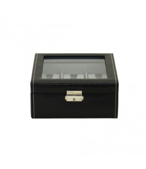 Friedrich 23 watch box black glass top for 6 watches