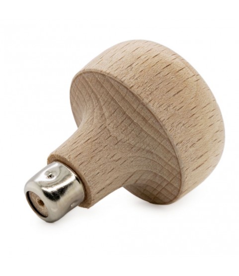 Graver handle, unlacquered, mushroom shape flattened, Ø 34 mm, length 35 mm