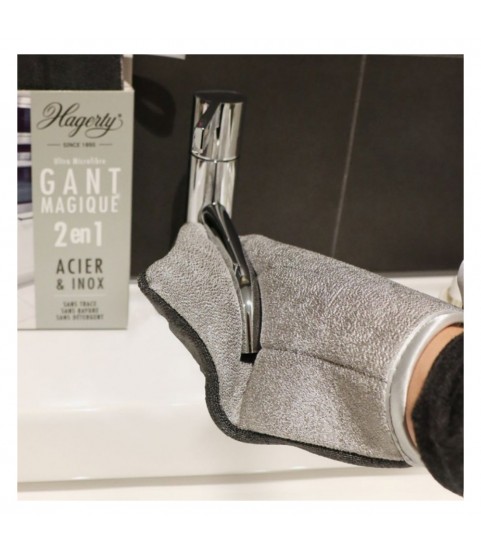 Hagerty A102228 microfibre glove for stainless steel surfaces Hagerty A102228 microfibre glove for stainless steel surfaces