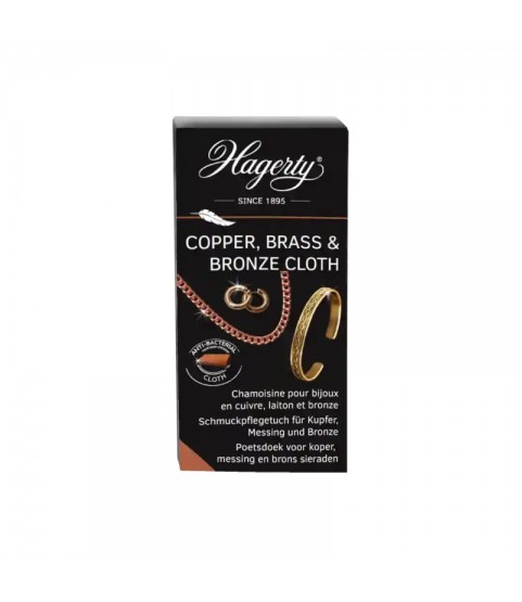 Hagerty Copper, Brass & Bronze Cloth: Polishing Cloth for Copper, Brass and Bronze Jewellery, Hagerty