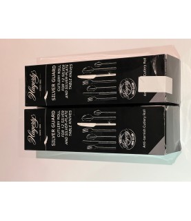 DAMAGED PACKAGING: 2 PACK Hagerty Silver Guard Cutlery Roll for 12 Table Knives - Anti-Tarnish Storage Protector SEE PHOTOS