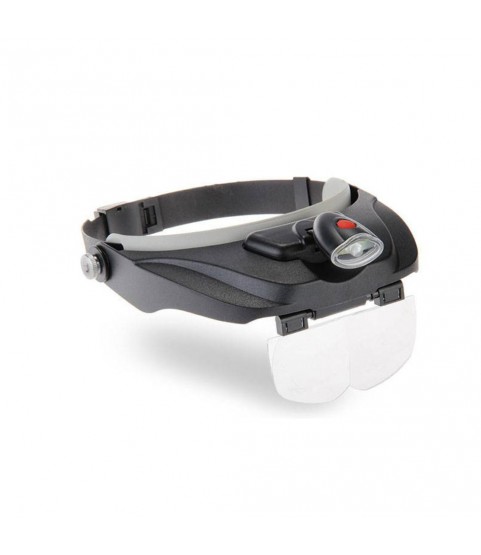 Head magnifier, high-power 3.5x LED glasses