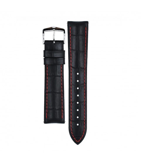 Hirsch George L black calf leather watch strap 20 mm 0925128052-2-20 Hirsch George L black calf leather watch strap 20 mm 0925128052-2-20