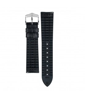 Hirsch George L black calf leather watch strap 22 mm 0925128052-2-22