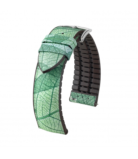 Hirsch Leaf green watch strap 18 mm 0921046140-2-18