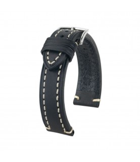 Hirsch Liberty Artisan L black calf leather watch strap 20 mm 10900250-2-20 Hirsch Liberty Artisan L black calf leather watch strap 20 mm 10900250-2-20