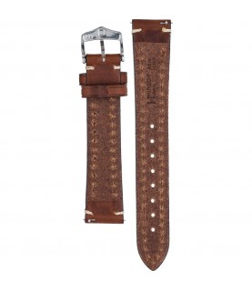 Hirsch Liberty Artisan L brown calf leather watch strap 18 mm 10900210-2-18