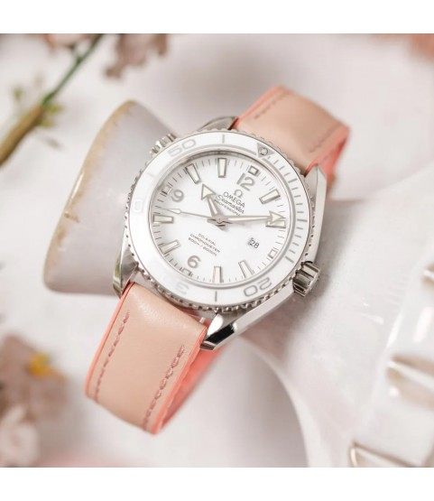 Hirsch LINDSEY light pink, rose ladies leather & rubber watch strap 18mm 0922302122-2-18 Hirsch LINDSEY light pink, rose ladies leather & rubber watch strap 18mm 0922302122-2-18
