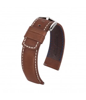 Hirsch Mariner L brown calf leather watch strap 20 mm 14502110-2-20 Hirsch Mariner L brown calf leather watch strap 20 mm 14502110-2-20