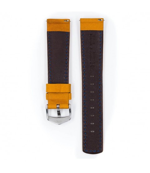 Hirsch Mariner L gold brown calf leather watch strap 20 mm 14502170-2-20 Hirsch Mariner L gold brown calf leather watch strap 20 mm 14502170-2-20