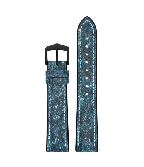 Hirsch Stone L blue leather watch strap, 21 mm, 0925044080-5-21 Hirsch Stone L blue leather watch strap, 21 mm, 0925044080-5-21