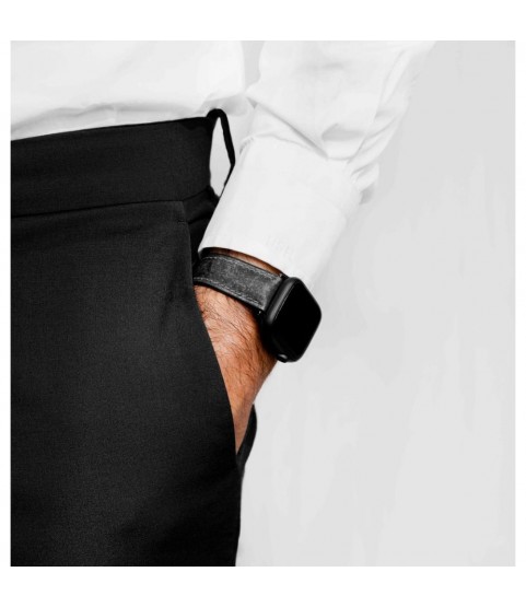 Hirsch Stone L dark grey leather watch strap, 21 mm, 0925044050-5-21 Hirsch Stone L dark grey leather watch strap, 21 mm, 0925044050-5-21