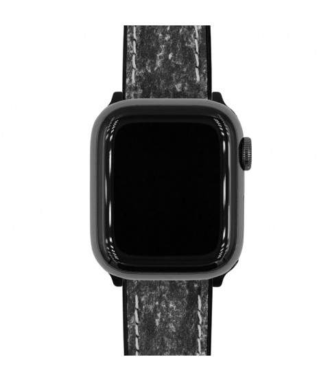 Hirsch Stone L dark grey leather watch strap, 21 mm, 0925044050-5-21 Hirsch Stone L dark grey leather watch strap, 21 mm, 0925044050-5-21