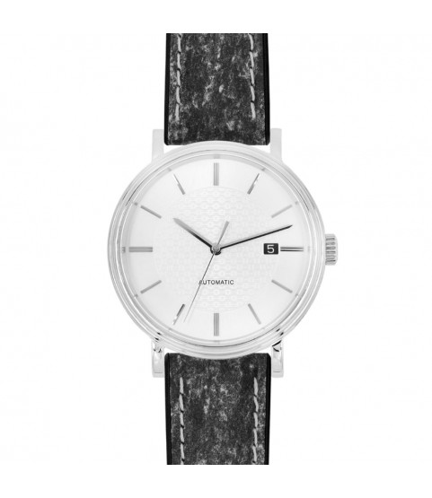 Hirsch Stone L dark grey leather watch strap, 21 mm, 0925044050-5-21 Hirsch Stone L dark grey leather watch strap, 21 mm, 0925044050-5-21
