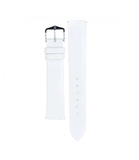 Hirsch Toronto L white calf leather watch strap 18 mm 03702000-2-18