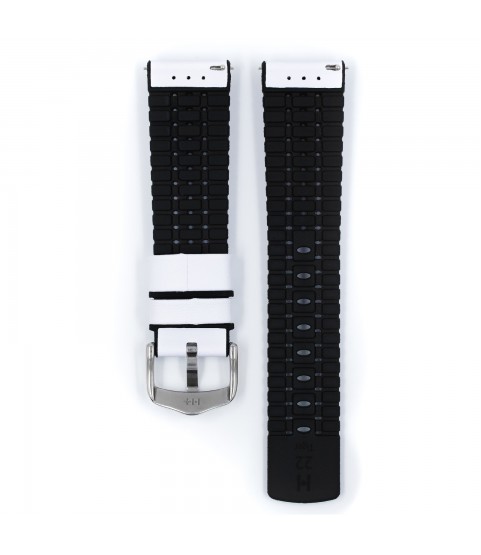 Hirsch watch leather strap TIGER L white 20mm 0915075000-2-20