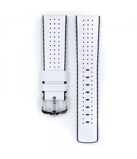 Hirsch watch leather strap TIGER L white 20mm 0915075000-2-20 Hirsch watch leather strap TIGER L white 20mm 0915075000-2-20