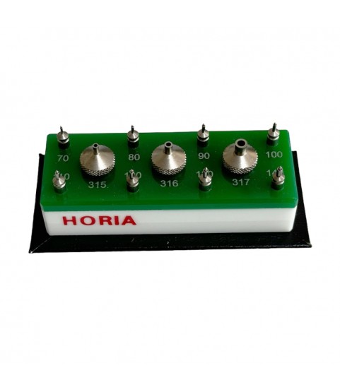 Horia Jewelling Ref-1 set of 11pcs with 8 pump pushers and 3 anvils