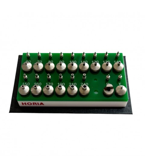 Horia Jewelling Ref-2 set of 34pcs with 15 pump pushers, 15 anvils