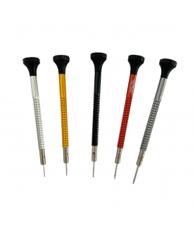 Horotec MSA01.020-A set of 5 screwdrivers with ball bearings 0.60 to 1.40 mm