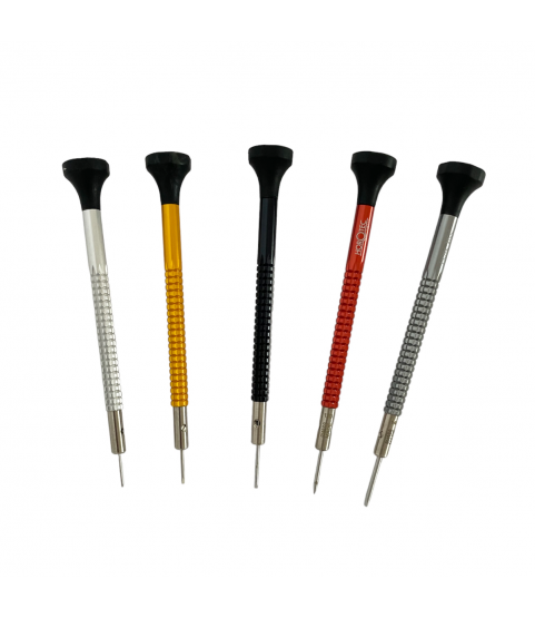 Horotec MSA01.020-A set of 5 screwdrivers with ball bearings 0.60 to 1.40 mm