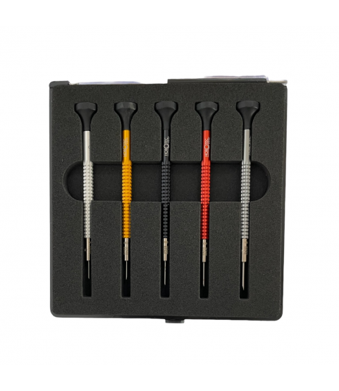 Horotec MSA01.020-A set of 5 screwdrivers with ball bearings 0.60 to 1.40 mm Horotec MSA01.020-A set of 5 screwdrivers with ball bearings 0.60 to 1.40 mm