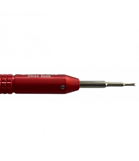 Horotec MSA 10.309 spring bar tool for bracelet replacement with aluminium anodised red handle