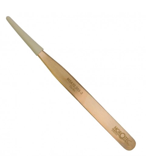 Horotec MSA12.305-3 precision tweezer in beryllium copper, Anti-Magnetic, 120 mm