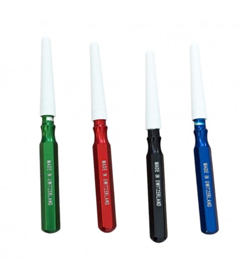 Horotec MSA17.000-04 set of 4 coloured oilers with aluminium handles, 6 mm