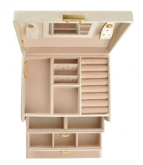 Beautylushh Beige Jewelry Box