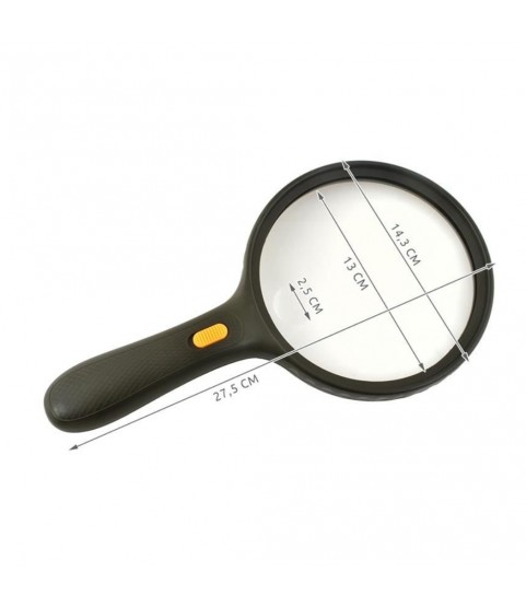 LED magnifying glass loupe X5