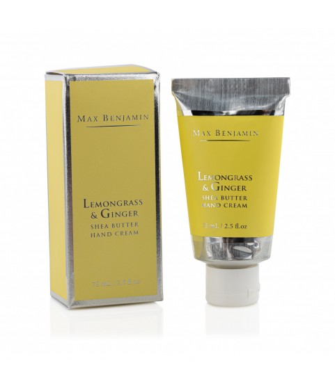 Max Benjamin Lemongrass & Ginger Shea Butter Hand Cream, 75ml