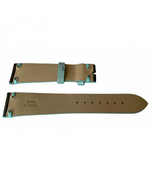 Louis Vuitton monogram leather strap for watches brown & tiffany 18 mm Louis Vuitton monogram leather strap for watches brown & tiffany 18 mm