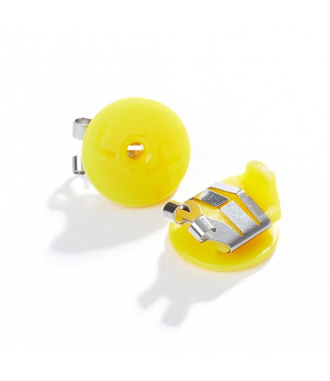 LOX classic locking earring backs yellow colour