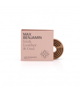 Irish Leather and Oud Luxury Car Fragrance Refill – Max Benjamin