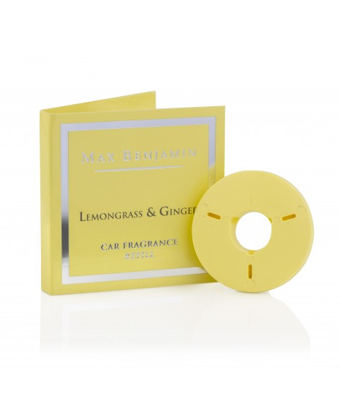 Lemongrass & Ginger Luxury Car Fragrance Refill – Max Benjamin