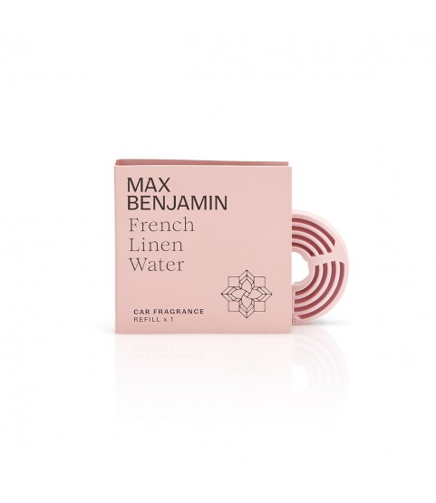 French Linen Water Luxury Car Fragrance Refill Max Benjamin