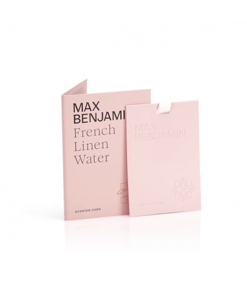 Max Benjamin French Linen Water scented card