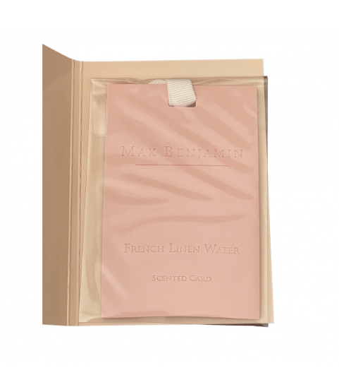 French Linen Water Luxury Scented Card Max Benjamin