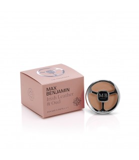 Max Benjamin Irish Leather and Oud car fragrance dispenser