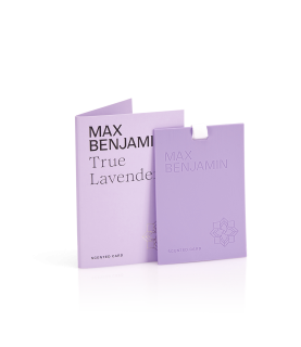 Max Benjamin True Lavender scented card