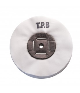Merard Polishing wheel N° TPB, blanched cotton, Ø 100 mm, 50 folds