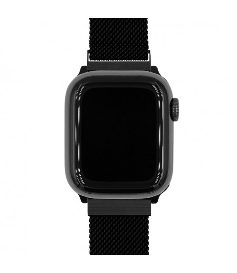 Milanaise black bracelet for smart and classic watches, 22mm, 30161450-5-22