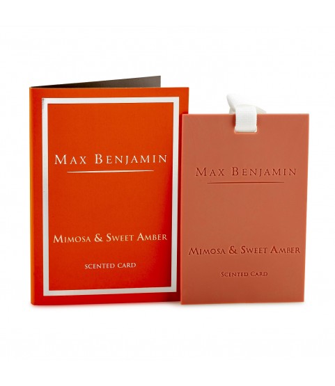 Mimosa & Sweet Amber Luxury Scented Card Max Benjamin