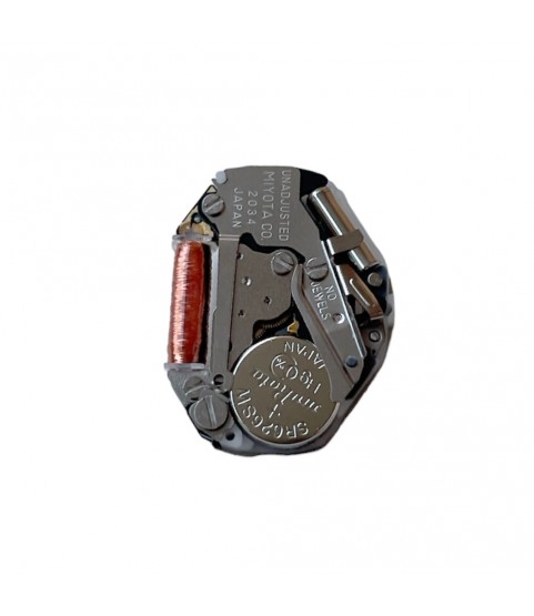 Miyota 2034 quartz movement size 6 3/4 x 8