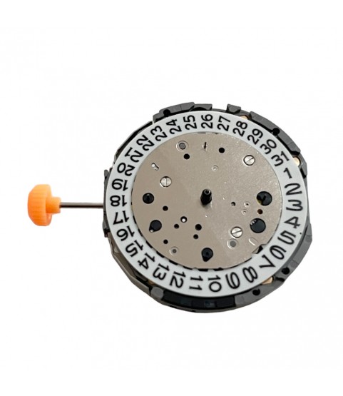 Miyota JS26 12 1/2''' SC-chronograph 3 sub-dials on 3-6-9 and date indication on 4 o'clock quartz movement