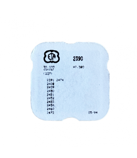 New ETA 2390, 2391, 2408, 2409, 2450, 2451, 2452 sweep second wheel HT. 530 part 227